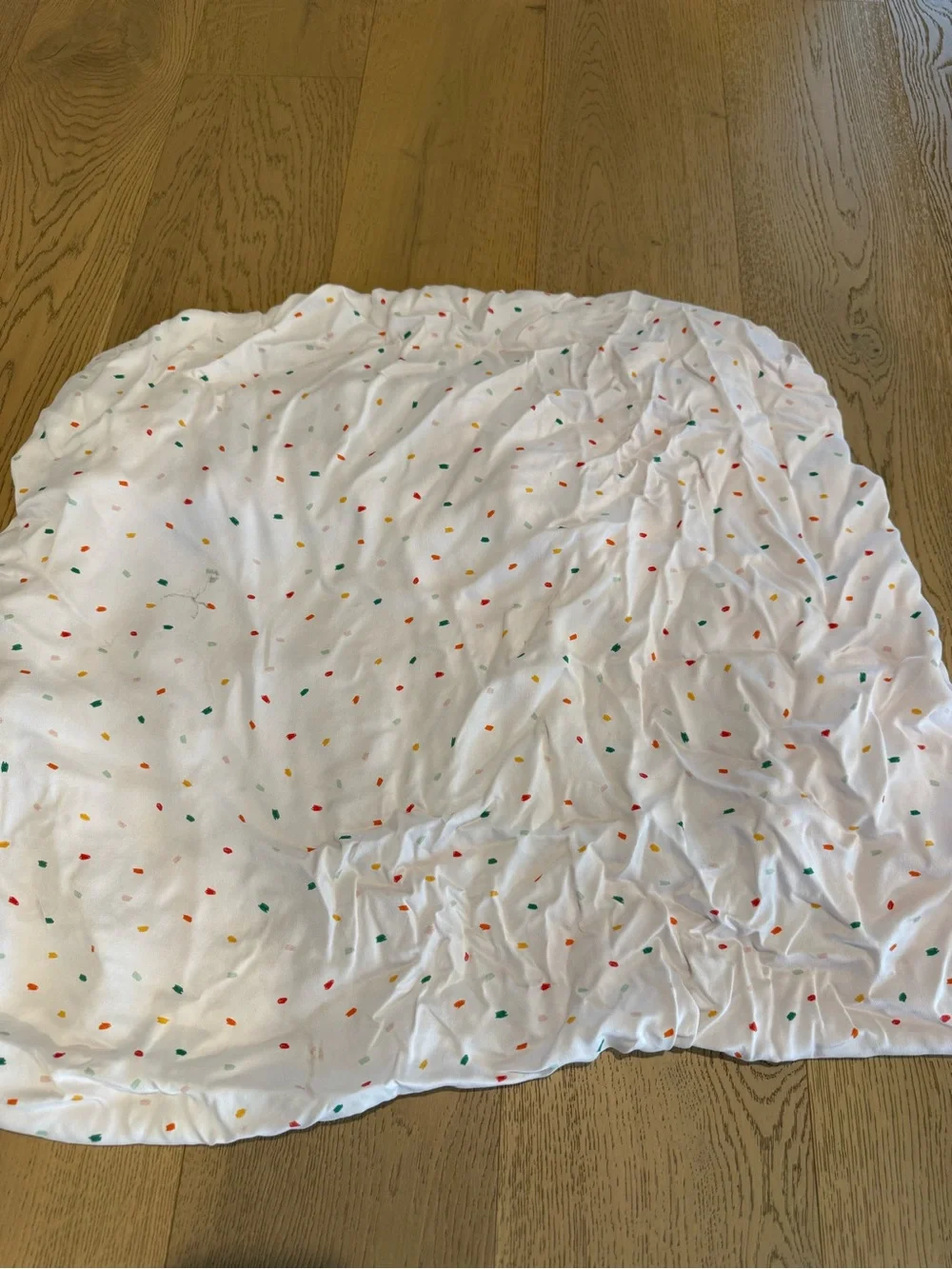 Kids Floral & Confetti Print silk crib sheets